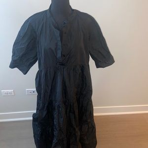 Zara Black Puffy Dress